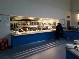 Comedor del campamento en Irlanda