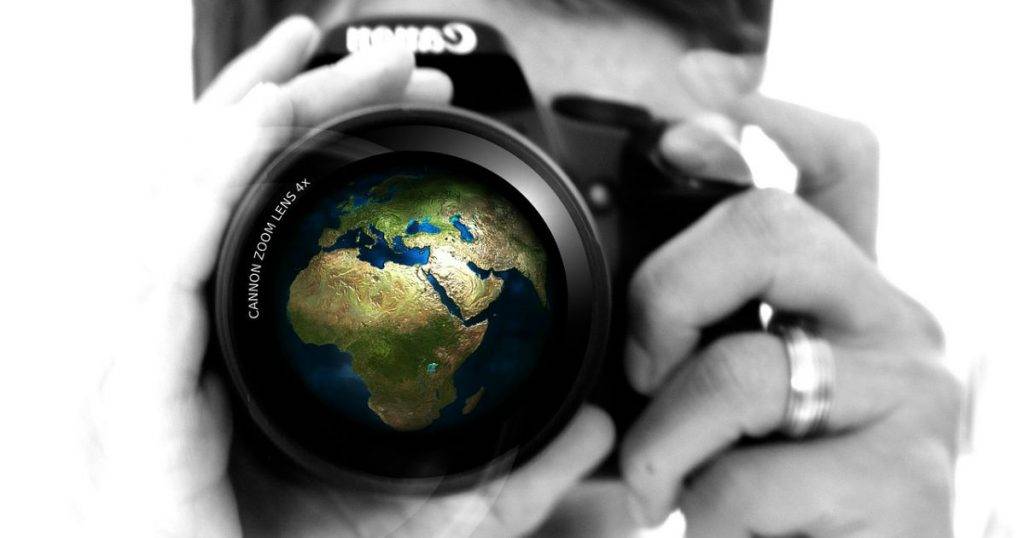 Imagen de un webcam mirando el mundo